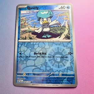 quaxly [reverse holo] - 050/191 (common) — pokemon: surging sparks